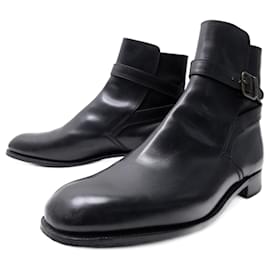 JM Weston-JM WESTON JODHPUR SHOES 722 11E 45 LARGE LEATHER BOOTS BOOTS SHOES-Black