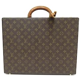 Louis Vuitton-VINTAGE BRIEFCASE LOUIS VUITTON ATTACHE CASE PRESIDENT GM CANVAS MONOGRAM TRUNK-Brown