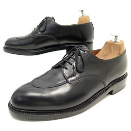 JM WESTON DERBY HALBJAGDSCHUHE 598 8D 42 Schwarze Lederschuhe Schwarz