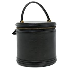 Louis Vuitton-LOUIS VUITTON Epi Cannes Hand Bag Black Noir M48032 LV Auth bs3131-Black