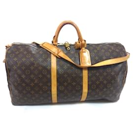 Louis Vuitton-keepall 60 alça de ombro monograma-Marrom