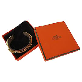 Hermès-Bracelet chaine d'ancre.-Bijouterie dorée