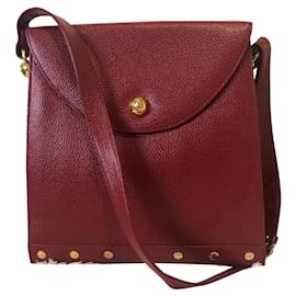 Lanvin-Handbags-Dark red