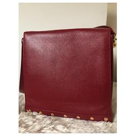 Lanvin-Handbags-Dark red