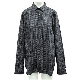Paul Smith Dunkellila Hemd mit Insektenmuster Lila
