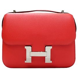 Hermès Rosso Mini Epsom Constance 18 Rosso