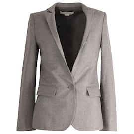 Stella Mc Cartney-Stella McCartney Singla-Breasted Blazer in Grey Laine-Grey