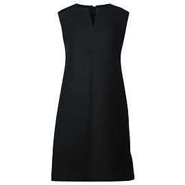 Robe trapèze sans manches Jil Sander en polyester noir Noir