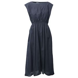 Totême Vestido midi sin mangas Toteme en algodón negro Negro