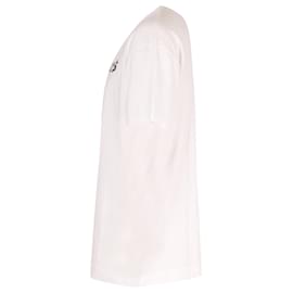 Palm Angels-Palm Angels Milano Spray Paint Logo T-shirt in White Cotton-White