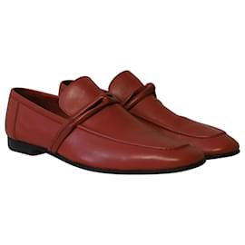 Gucci-Gucci Loafers in Red Leather-Red