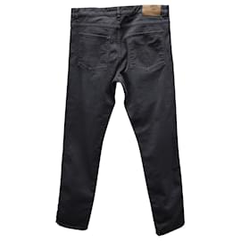 Brunello Cucinelli-Brunello Cucinelli Skinny Fit Jeans in Grey Cotton-Grey
