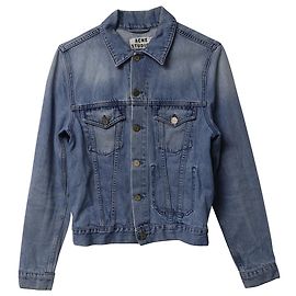 Acne Studios Denim Jacket in Light Blue Cotton Blue Light blue