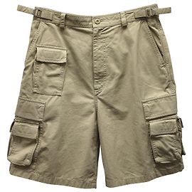 Shorts Cargo Balenciaga em Algodão Bege Bege