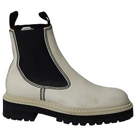 Botas Chelsea Proenza Schouler Lug Sole em couro de bezerro branco Branco