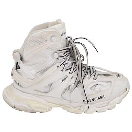 Balenciaga Track Hike Sneaker aus weißem Polyurethan Weiß