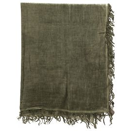 Cachecol com franjas Zadig & Voltaire em algodão caqui Verde Caqui