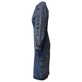 Isabel Marant-Isabel Marant Vestido midi jeans Udrea em algodão azul-Azul