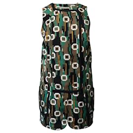 Balenciaga-Balenciaga Bedrucktes Kleid aus mehrfarbigem Polyester-Mehrfarben