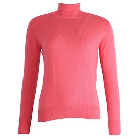 Victoria Beckham Rollkragenpullover in Pink Laine Pink