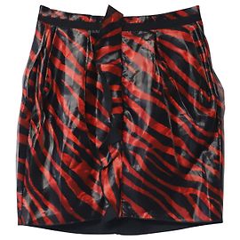 Isabel Marant Yelena Minirock mit Animal-Print aus rotem Polyester Rot