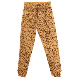 Vaqueros de leopardo de Saint Laurent en algodón con estampado animal Otro