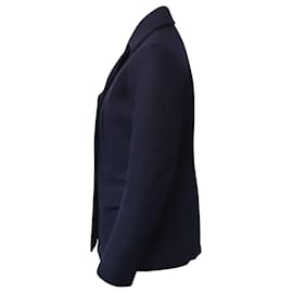 Marc Jacobs-Marc Jacobs Double Breasted Pea Coat in Navy Blue Wool -Navy blue