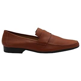 Hermès-Hermes Tokyo Loafers in Brown Leather-Brown