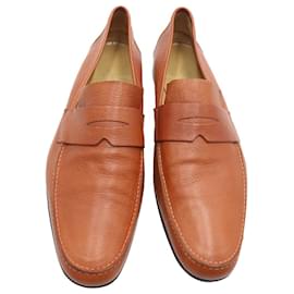 Hermès-Hermes Tokyo Loafers in Brown Leather-Brown