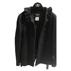 Chanel-Zipped jacket-Black