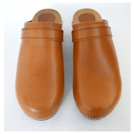 Isabel Marant Thalie Hellbraune Clogs Cognac