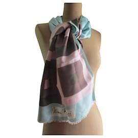 Nina Ricci-Silk twill scarf.-Multiple colors