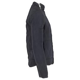 Balenciaga-Balenciaga Quilted Zip Jacket in Black Polyester-Black