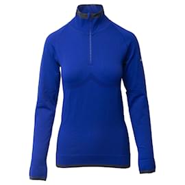 Autre Marque-Stella McCartney For Adidas Half Zip Jacket in Blue Nylon-Blue