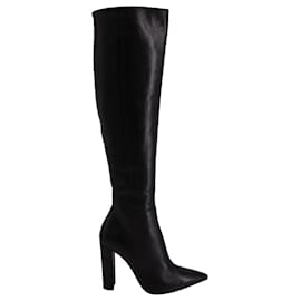 Gianvito Rossi-Gianvito Rossi Kerolyn 85 Knee High Boots in Black Leather -Black