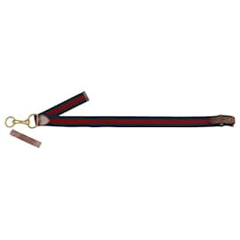 Ralph Lauren-Cintura Ralph Lauren Horsebit Strap in nylon blu/rosso-Altro