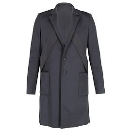 Cappotto Lungo Monopetto Balenciaga in Cotone Nero Nero