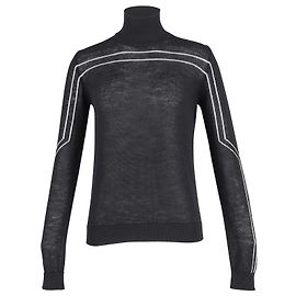 Rick Owens Gethsemane Rollkragenpullover aus schwarzer Wolle Schwarz