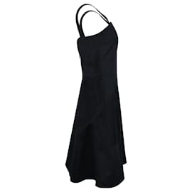 Fendi-Fendi Sleeveless Midi Dress in Black Cotton-Black