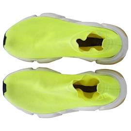 Balenciaga-Balenciaga Speed Trainer in poliestere giallo fluo-Verde
