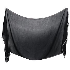 Loro Piana Schal aus schwarzem Kaschmir Schwarz