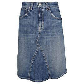 Falda lápiz midi Nili Lotan en denim de algodón azul Azul