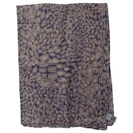 Diane Von Furstenberg-Diane Von Furstenberg Animal Print Scarf in Purple Modal-Other