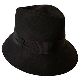 Stella Mc Cartney Black wool hat Black