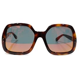 Gucci-occhiali da sole-Marrone