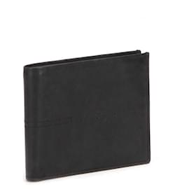 Salvatore Ferragamo-Leather Bi-Fold Small Wallet-Black