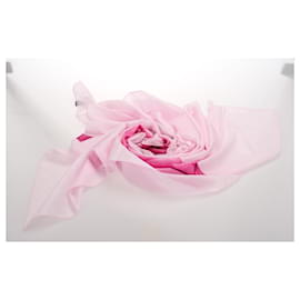 Versace-Printed Cotton Scarf-Pink