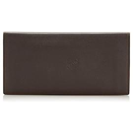 Loewe-Leather Bifold Wallet-Brown