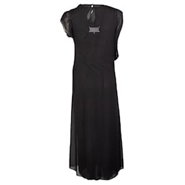 Maison Martin Margiela-Women's Silk Blend Draped Front Dress from the Maison Margiela-Black