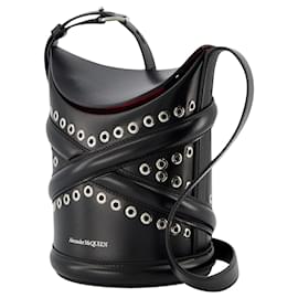 Alexander Mcqueen-The Curve Hobo Bag - Alexander Mcqueen - Schwarz - Leder-Schwarz